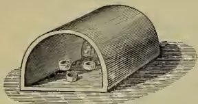 Fig. 1. A drawing of a cupel, which is a small, shallow, rounded metal container with a handle, used for cupellation.