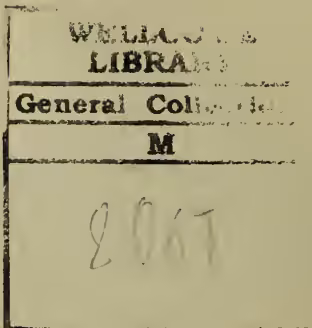 Rectangular library stamp reading 'WELLINGTON LIBRARY General Collection M 2067'